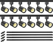 Hiiglxii 12-light black track lighting kit product layout