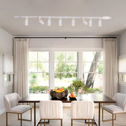 8-Light H Track Lighting Kit - White - product detail 7