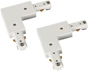 90掳 H Track L Connectors - 2-Pack, White - main product view