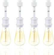E26 Glass H Track Pendant Lights - 4-Pack, Black - product detail 9
