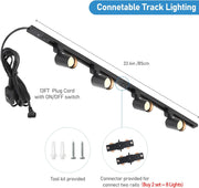 4-Light Plug-in Track Lighting Kit - Black - product detail 2