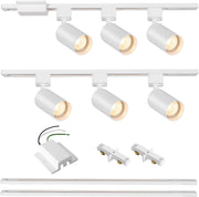 6-Light H Track Lighting Kit - White - main product view