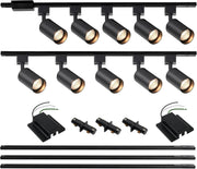 10-Light H Track Lighting Kit - Black - main product view