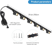 6-Light Plug-in Track Lighting Kit - Black - product detail 2