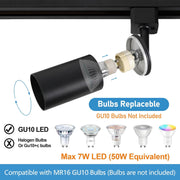 6-Light Plug-in Track Lighting Kit - Black - product detail 3