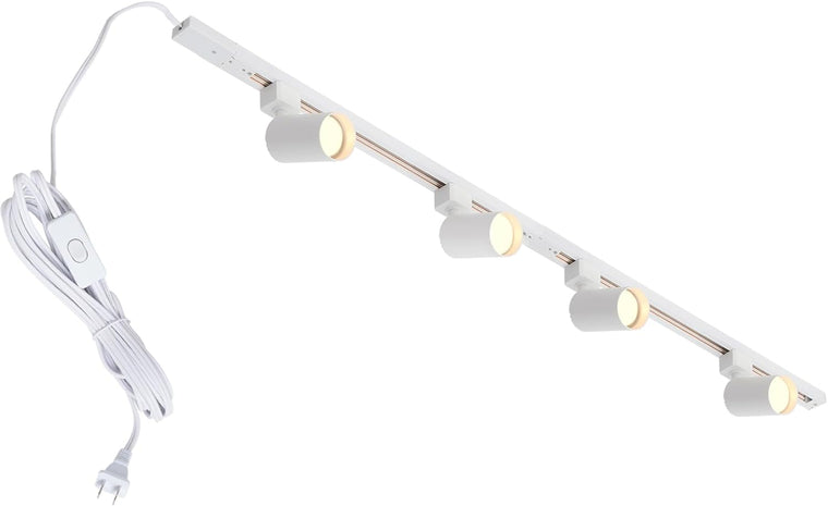 4-Light Plug-in Track Lighting Kit - White - main product view