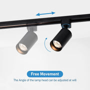 12-Light Plug-in Track Lighting Kit - Black - product detail 4