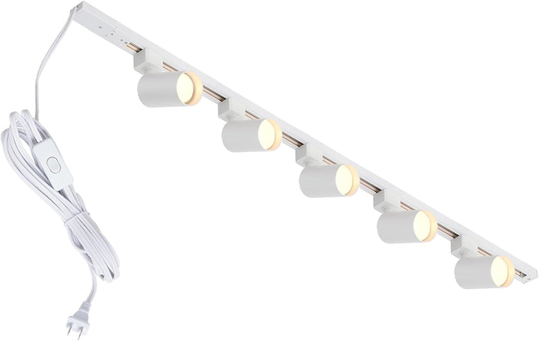 5-Light Plug-in Track Lighting Kit - White - main product view