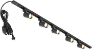 5-Light Plug-in Track Lighting Kit - Black - main product view