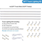 17-Light Plug-in Track Lighting Kit - White - product detail 4