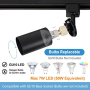 18-Light H Track Lighting Kit - Black - product detail 3