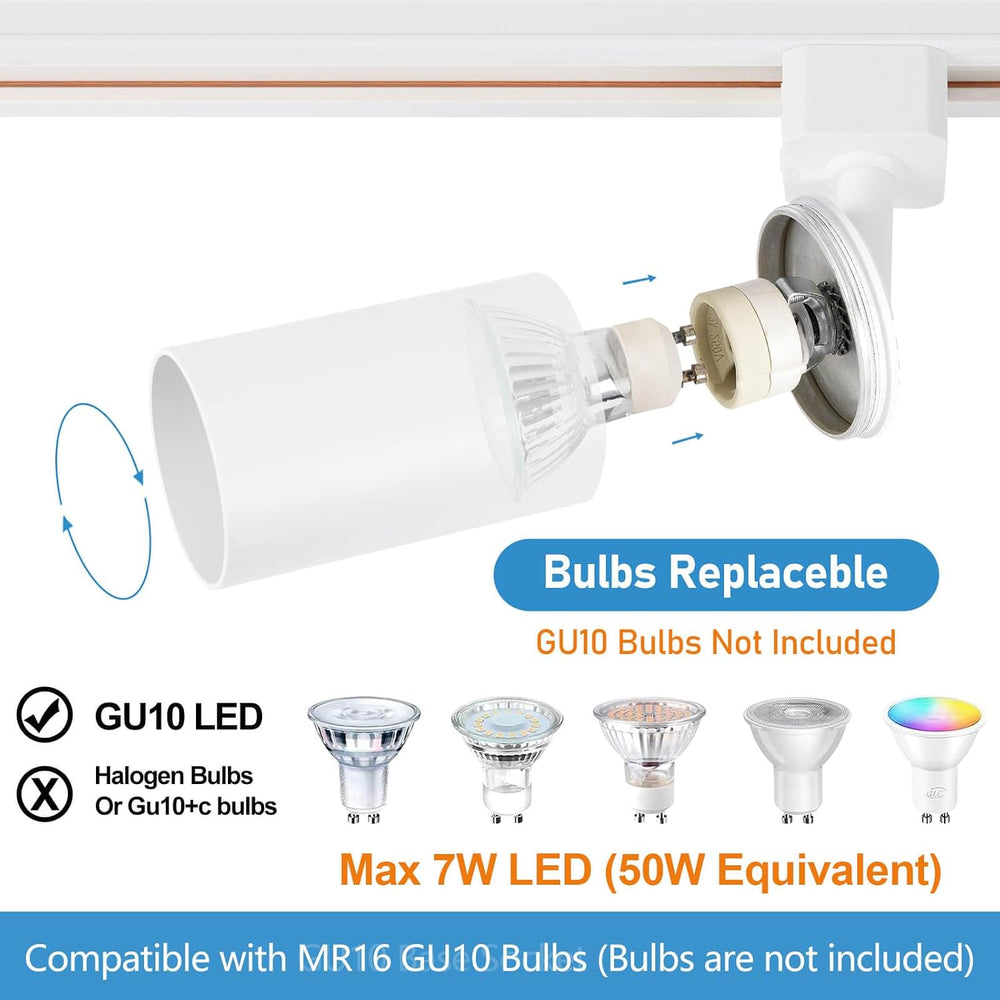 20-Light H Track Lighting Kit - White - product detail 3