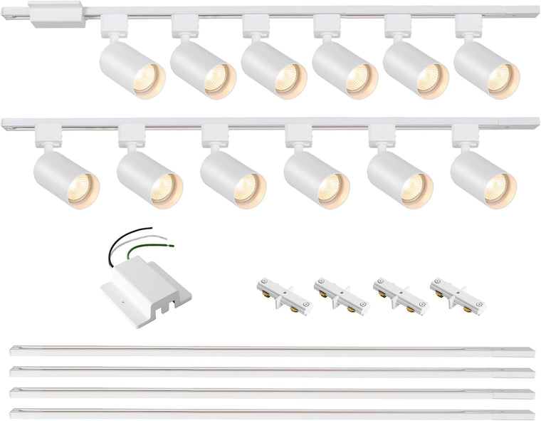 18-Light H Track Lighting Kit - White - main product view