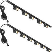 2-Pack 11-Light Plug-in Track Lighting Kit - Black - main product view