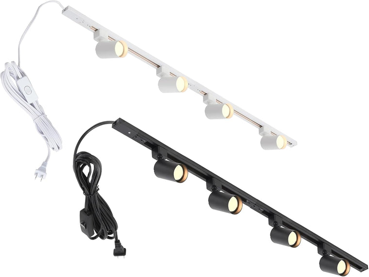 Black & White Plug-in Track Lighting Set - main product view