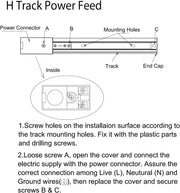 13 ft H Track Plug Cord Kit - Black - product detail 4
