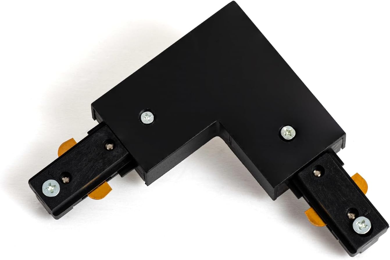 90掳 H Track L Connector, Black - main product view