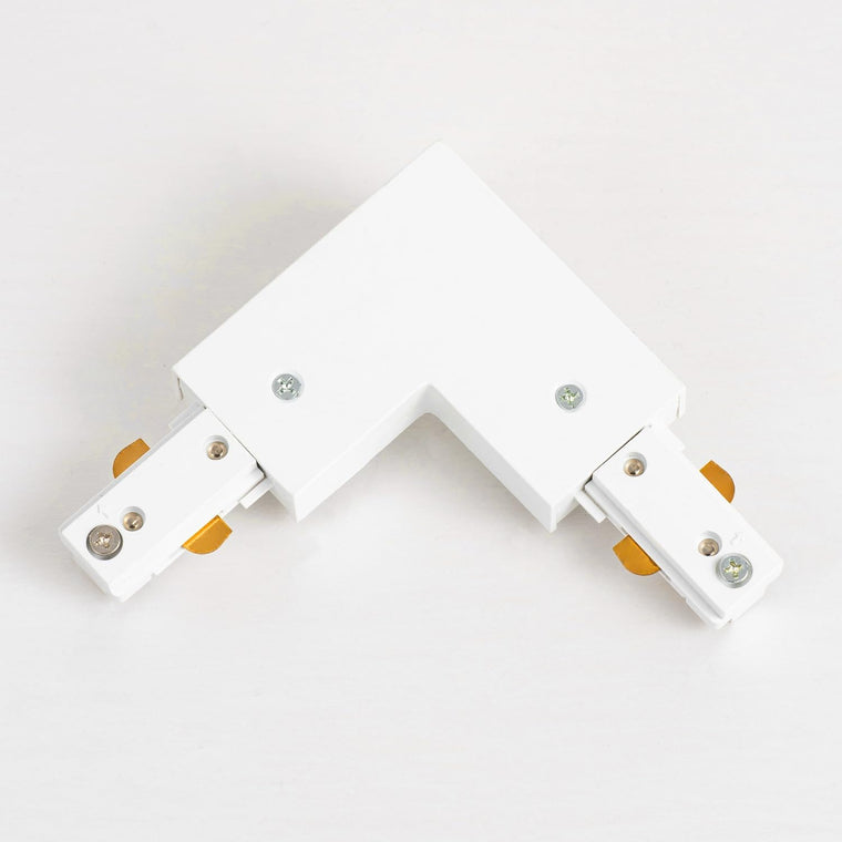 90掳 H Track L Connector, White - main product view