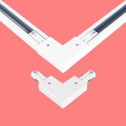 90掳 H Track L Connector, White - product detail 2