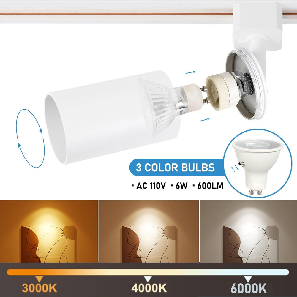 4-Light 3-CCT H Track Lighting Kit - White - product detail 3