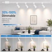 4-Light 3-CCT H Track Lighting Kit - White - product detail 6