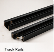 Black H track rail kit accessories