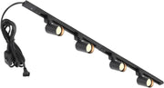 Hiiglxii plug-in 6-light black track lighting kit with power cord