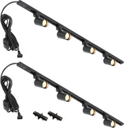 Hiiglxii plug-in track lighting rail layout and connectors